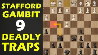 Stafford Gambit: Infinite Traps: Chess Opening TRICK to Win Game Fast: Checkmate Moves & Traps