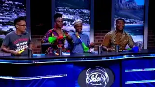 SA Idols wooden Mic - waka waka by shakira 😂😂😂