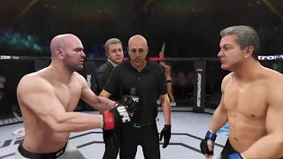 Dana White vs. Bruce Buffer (EA Sports UFC 3) - CPU vs. CPU - Crazy UFC 👊🤪