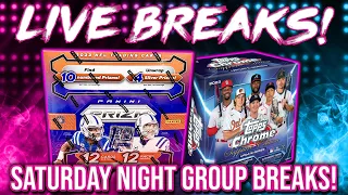 SATURDAY NIGHT BREAKS! | Prizm NFL + Sapphire MLB + Collegiate FB + Bowman & More (RGL #2485-2495)