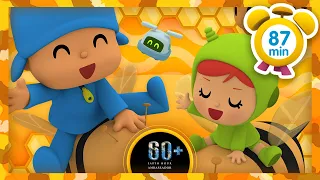 🐝POCOYO in ENGLISH - Earth Hour:BEE pollination for kids [87 min] Full Episodes |VIDEOS and CARTOONS