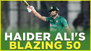 Haider Ali's Blazing 50 | Pakistan vs West Indies | 1st T20I 2021 | PCB | MK1L