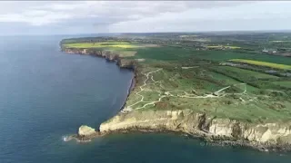 Le Débarquement vu du ciel: la Pointe du Hoc