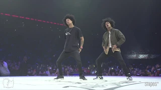 Hip hop Best 16 - Juste Debout 2019 - Les Twins (Larry & Laurent) vs Brotha E & Prince Wayne