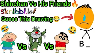 Shinchan Vs Jack Vs Masao In A Drawing Game 😂 Sketchful.io