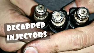 TWO WAYS TO DECAP FUEL INJECTORS!!! EASY AND WITH BASIC TOOLS!!! Budget LS LSX Subaru