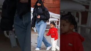 Kylie Jenner and Stormi paparazzi moments 🖤 #shorts #kyliejenner