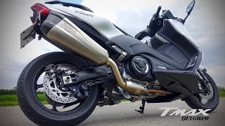 Yamaha TMAX SX 2017/2018 - Akrapovic Exhaust with and without DB Killer test