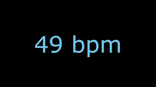 Metrónomo 49 bpm 4/4-Volumen Alto - Para practicar ejercicios de Guitarra Eléctrica-Bajo-Batería.
