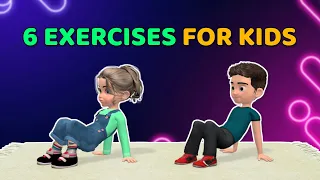 6 SUPER FUN EXERCISES TO MAKE MUSCLES STRONGER: KIDS WORKOUT