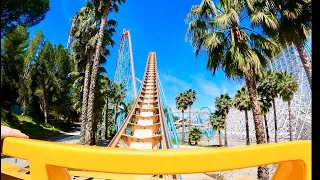 Goliath MASSIVE Hyper Roller Coaster 4K POV! | Six Flags Magic Mountain California [No Copyright]