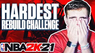 ATTEMPTING THE HARDEST REBUILD CHALLENGE ON NBA 2K21! *IMPOSSIBLE*