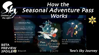 How the SEASONAL Adventure Pass Works in Sky: Children of the Light (Recorded in Beta, so SPOILERS)