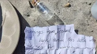 Family finds lost message in a bottle from Ireland along Jersey shore