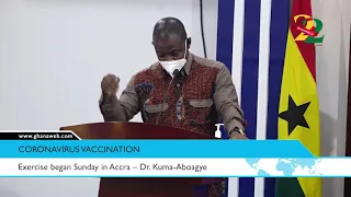 J&J Coronavirus vaccination exercise began Sunday in Accra – Dr. Kuma-Aboagye