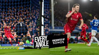 Every angle of Diogo Jota's brilliant turn and finish at Goodison Park