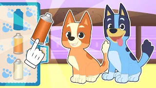 BABY PETS 🐕💙 Kira y Max se disfrazan de Bluey y Bingo