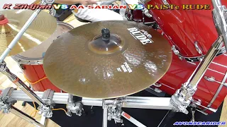 Zildjian vs SABIAN vs PAiSTe RIDE CYMBALS Sound check!!