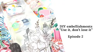 DIY Embellishments | Use it, don't lose it | Paper scraps | Episode 2