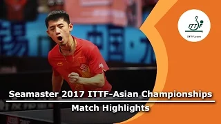 2017 Asian Championships Highlights: Zhang Jike vs Yuya Oshima (R16)