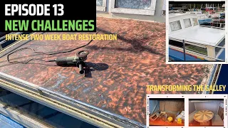 New challenges (restoring exterior and interior of an old steel boat) - Episode 13