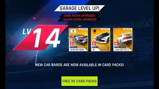 Asphalt 9 : GARAGE LVL 14 UNLOCKED