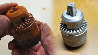 Restoration of the drill chuck. drill chuck repair.