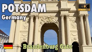 POTSDAM, Germany 🇩🇪  - WALKING Tour 4K - BRANDENBURG Gate