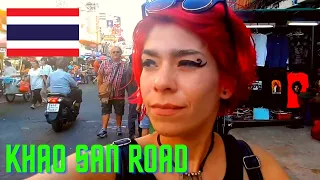 Walking Streets of BANGKOK (Soi Cowboy Street and Khao San Road) | THAILAND