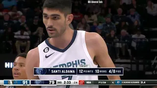 Santi Aldama 22 pts 14 reb 2 ast vs Dallas Mavericks | 2023-03-20