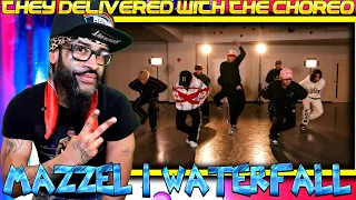 MAZZEL / Waterfall -Dance Practice Moving ver.- REACTION | THIS WAS WORTH THE WAIT! 👍