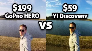 $199 GoPro HERO vs $59 YI Discovery!!