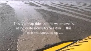 Incoming tide at Weston super Mare