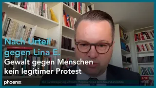 phoenix tagesgespräch mit Oliver Nachtwey zu den Protesten nach dem Urteil gegen Lina E. am 05.06.23