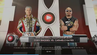 WWE 2K24 Cody Rhodes vs. Carmelo Hayes