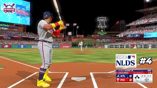 MLB The Show 23 Atlanta Braves vs Philadelphia Phillies | Game #4 Postseason NLDS | Gameplay PS5