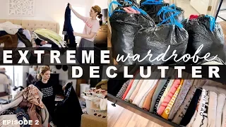 EXTREME CLOTHING DECLUTTER  Before + After