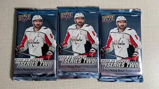 2022-23 Upper Deck Series 2 Hockey Hobby Pack Opening (No. 1)