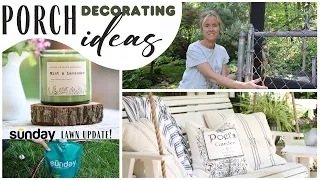 Summer Front Porch ~ Porch Decorating ~ DIY Porch Decor ~ Patio Decor ~ Farmhouse Style Porch