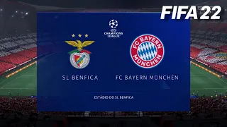 SL BENFICA vs. BAYERN MUNICH | UEFA CHAMPIONS LEAGUE | FIFA 22 (FULL GAMEPLAY)