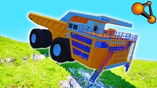 КРАШ ТЕСТ БЕЛАЗА! СКИНУЛИ 400 ТОНН УЖАСА В BEAMNG DRIVE