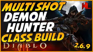 Diablo 3 Multishot Demon Hunter Solo Pushing/Speed Build! (GR 100+)