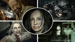 Resident Evil 7 - All Bosses With Cutscenes (NO DAMAGE) [2K 60FPS]