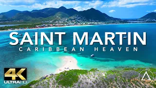 SAINT MARTIN - SINT MAARTEN IN 4K DRONE FOOTAGE (ULTRA HD) - Beautiful Island Landscapes Footage UHD