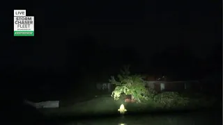 First look at damage after possible tornado in Coweta