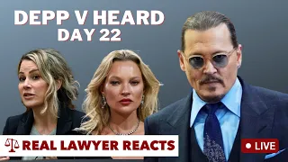 LIVE REACTION: Johnny Depp V Amber Heard - Day 22 | Kate Moss, Dr Curry, Johnny Depp