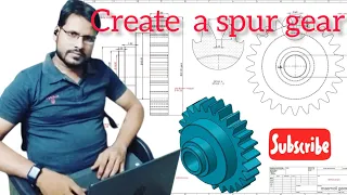 How to create spur gear in solidworks ||2 modul