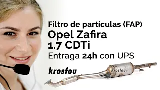Filtro de partículas FAP Opel Zafira 1.7 CDTi #Auto #FAP #Opel #Zafira