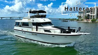 54 Ft Hatteras Classic Yacht For Sale - Sarasota Florida