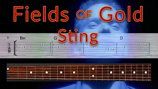 Fields of Gold - Sting - Guitar TAB Playalong
